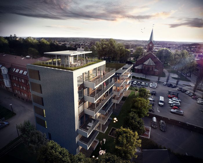 Neubau eines Wohnhauses in Sarpsborg, Norwegen