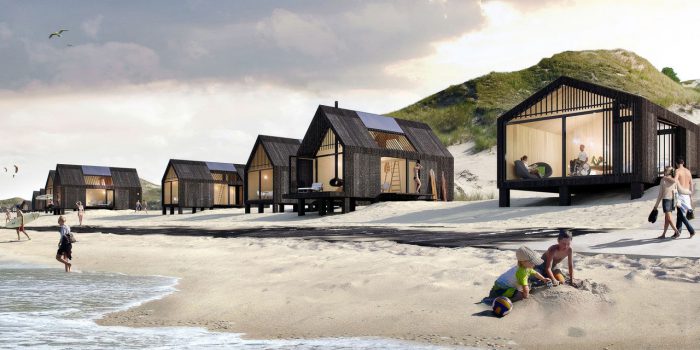 Nieuwe kust Petten met 80 strandhuisjes