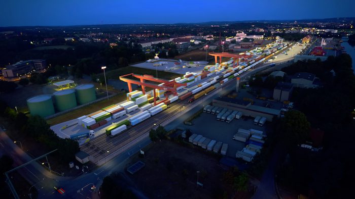 Containerterminal am Osnabrücker Hafen